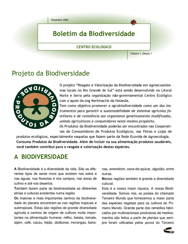 A Biodiversidade