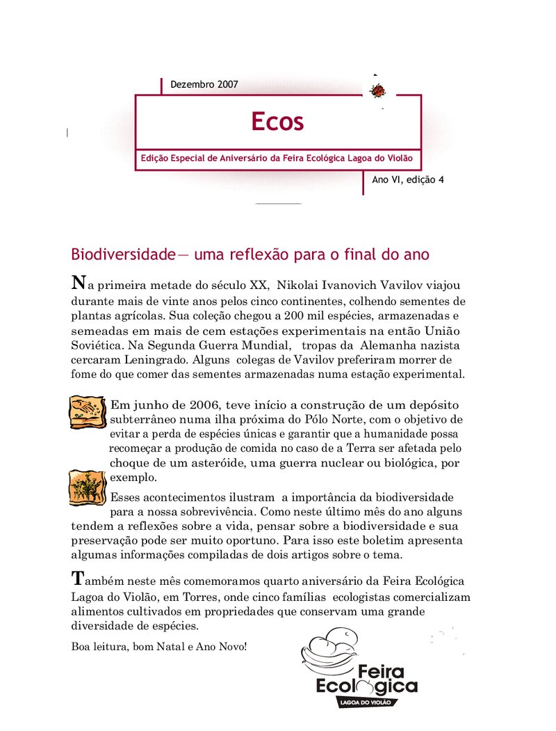 Porque é importante consumir produtos da biodiversidade