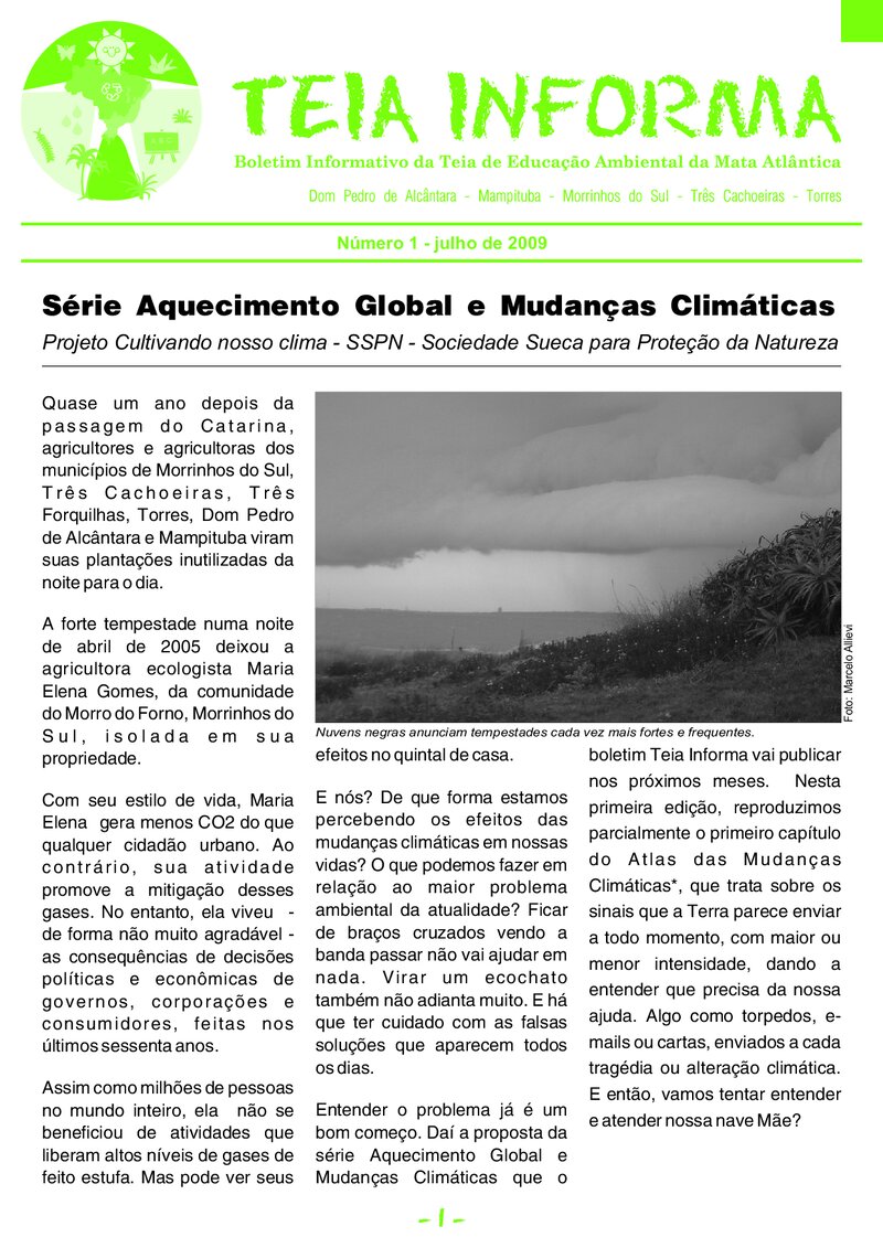Aquecimento Global e Mudanças Climáticas