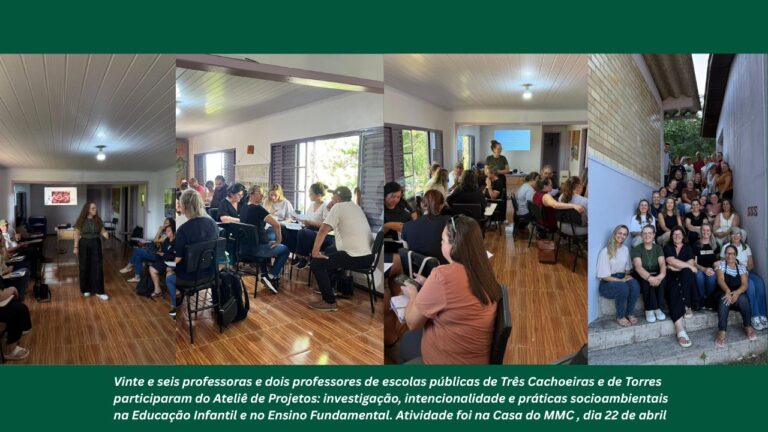 Grupo de educadoras debate integração de projetos de educação socioambiental ao currículo escolar